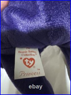 Ty Beanie Babies Princess Bear Toy Rare Princess Diana