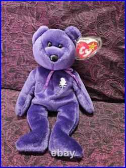 Ty Beanie Babies Princess Diana Bear RARE Retired Mint Collectible Mint withTags