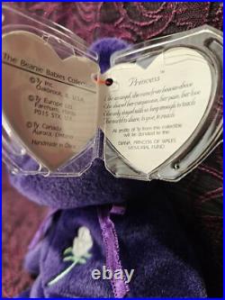 Ty Beanie Babies Princess Diana Bear RARE Retired Mint Collectible Mint withTags