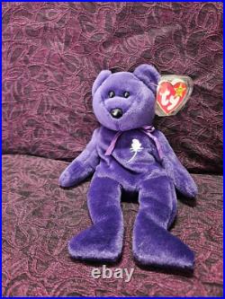 Ty Beanie Babies Princess Diana Bear RARE Retired Mint Collectible Mint withTags