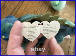 Ty Beanie Babies RARE 1997 Iggy & Rainbow (4)