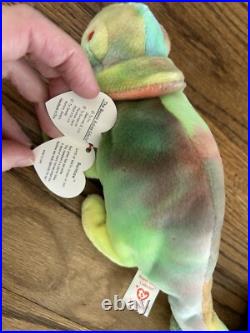 Ty Beanie Babies RARE 1997 Iggy & Rainbow (4)