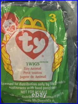 Ty Beanie Babies RARE McDonald's TWIGS 1998/1993 ERRORS