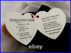 Ty Beanie Babies RARE Retired BLACKIE with Many Tag Errors Ty Beanie Babies RARE Retired BLACKIE with Many Tag Errors