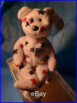 Ty Beanie Babies RARE Retired Glory Teddy Bear 1st EDITION BEST CHRISTMAS GIFT