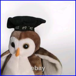 Ty Beanie Babies RARE errors Wise OwL 1997 STAMP INSIDE TUSH TAG class of'98 Ty Beanie Babies RARE errors Wise OwL 1997 STAMP INSIDE TUSH TAG class of'98