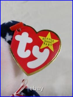 Ty Beanie Babies Rare 1998 Glory, 1999 Spangle & 1984 LA Olympics Stein Beer Mug