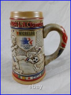 Ty Beanie Babies Rare 1998 Glory, 1999 Spangle & 1984 LA Olympics Stein Beer Mug