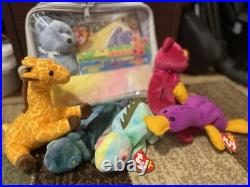 Ty Beanie Babies Rare Bundle! Patti, Iggy, Rainbow, Twigs, Valentina, Clubby