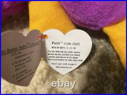 Ty Beanie Babies Rare Bundle! Patti, Iggy, Rainbow, Twigs, Valentina, Clubby