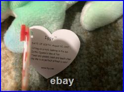 Ty Beanie Babies Rare Bundle! Patti, Iggy, Rainbow, Twigs, Valentina, Clubby