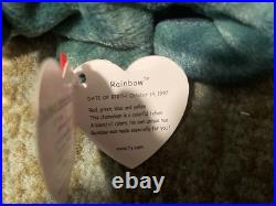Ty Beanie Babies Rare Bundle! Patti, Iggy, Rainbow, Twigs, Valentina, Clubby