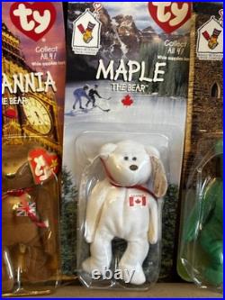 Ty Beanie Babies Rare Collection Of 4 Rare Bears Mint Condition