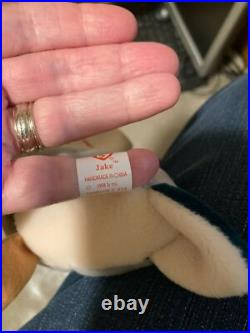 Ty Beanie Babies Rare, Drake 1997/1998 Retired With Tag Errors