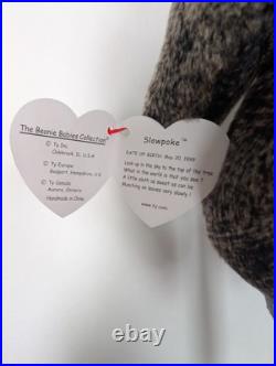 Ty Beanie Babies Rare Lot Includes Slowpoke Pouch withJoey Scoop & Jake /See Pics