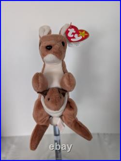 Ty Beanie Babies Rare Lot Includes Slowpoke Pouch withJoey Scoop & Jake /See Pics