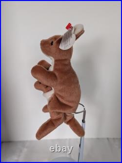 Ty Beanie Babies Rare Lot Includes Slowpoke Pouch withJoey Scoop & Jake /See Pics