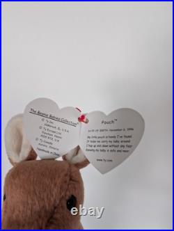 Ty Beanie Babies Rare Lot Includes Slowpoke Pouch withJoey Scoop & Jake /See Pics