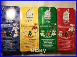 Ty Beanie Babies Rare McDonald's Collectors 4 Teenie Special International Set