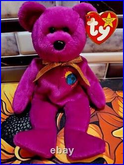 Ty Beanie Babies Rare Millennium/Millenium the Bear Retired WithMisprint Errors