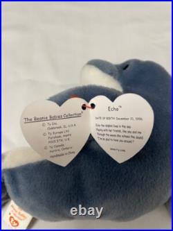 Ty Beanie Babies Rare Retired 1996 Echo the Dolphin