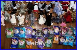 Ty Beanie Babies Rare Retired & Brand New Lot Of 108 Plus Books And Card Packs