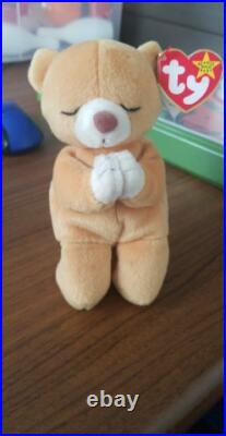 Ty Beanie Babies Rare Retired HOPE Praying Bear New Tag Errors 1st EDITION (B30) Ty Beanie Babies Rare Retired HOPE Praying Bear New Tag Errors 1st EDITION (B30)