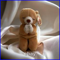 Ty Beanie Babies Rare Retired HOPE Praying Bear with Tags Ty Beanie Babies Rare Retired HOPE Praying Bear with Tags