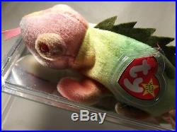 Ty Beanie Babies Rare Retired Iggy the Iguana PVC 1ST EDITION