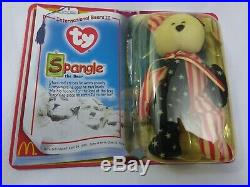 Ty Beanie Babies-Rare! Spangle The Bear McDonalds 1999 in original packaging