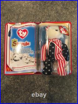 Ty Beanie Babies-Rare! Spangle The Bear McDonalds 1999 in original packaging