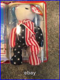 Ty Beanie Babies-Rare! Spangle The Bear McDonalds 1999 in original packaging