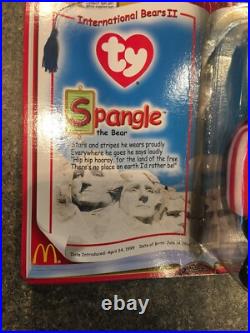 Ty Beanie Babies-Rare! Spangle The Bear McDonalds 1999 in original packaging