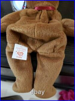 Ty Beanie Babies Rare Teddy Retired withErrors NWT 1993 / 11-28-95 P. V. C. Pellets