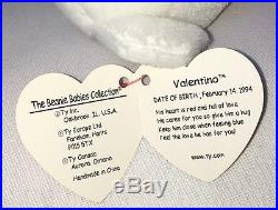 Ty Beanie Babies Rare Valentino & Valentina (multiple Errors)