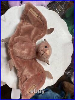 Ty Beanie Babies Retired Batty Brown Bat Baby 1996 1997 with Tag RARE ERRORS