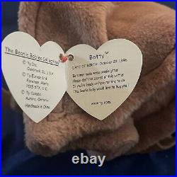 Ty Beanie Babies Retired Batty Brown Bat Baby 1996 with Tag RARE ERRORS