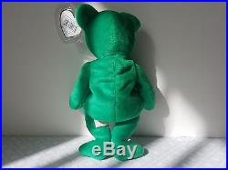 Ty Beanie Babies Retired Erin Bear Irish Green Shamrock Rare Collectible Toy