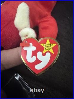 Ty Beanie Babies SNORT RED BULL 1995 RARE ORIGINAL SEE TAG PHOTOS