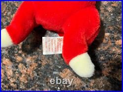 Ty Beanie Babies SNORT RED BULL 1995 RARE ORIGINAL SEE TAG PHOTOS MINT COND