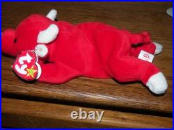 Ty Beanie Babies SNORT RED BULL 1995 RARE ORIGINAL SEE TAG PHOTOS MINT NWT Ty Beanie Babies SNORT RED BULL 1995 RARE ORIGINAL SEE TAG PHOTOS MINT NWT