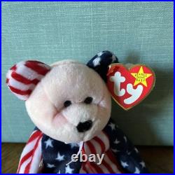 Ty Beanie Babies SPANGLE PINK FACE-RAREMint Cond. / Tag ERRORS-sales to CHARITY