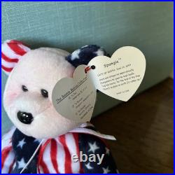 Ty Beanie Babies SPANGLE PINK FACE-RAREMint Cond. / Tag ERRORS-sales to CHARITY