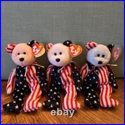 Ty Beanie Babies SPANGLE WHITE FACE-RAREMint Cond. / Tag ERRORS-sales to CHARITY