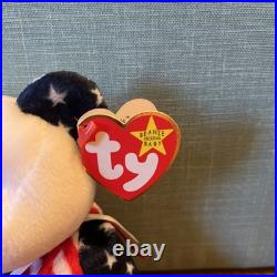 Ty Beanie Babies SPANGLE WHITE FACE-RAREMint Cond. / Tag ERRORS-sales to CHARITY