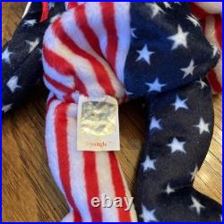 Ty Beanie Babies SPANGLE WHITE FACE-RAREMint Cond. / Tag ERRORS-sales to CHARITY