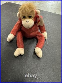Ty Beanie Babies Schweetheart the Orangutang Toy Rare 1999 Model with Errors