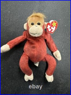 Ty Beanie Babies Schweetheart the Orangutang Toy Rare 1999 Model with Errors