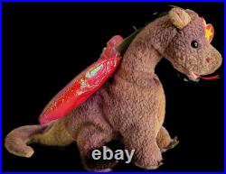 Ty Beanie Babies Scorch Dragon 1998 RARE, ERRORS (Retired, Baby)