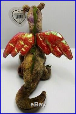Ty Beanie Babies Scorch The Dragon Rare With Errors Retired 1998 Collectible